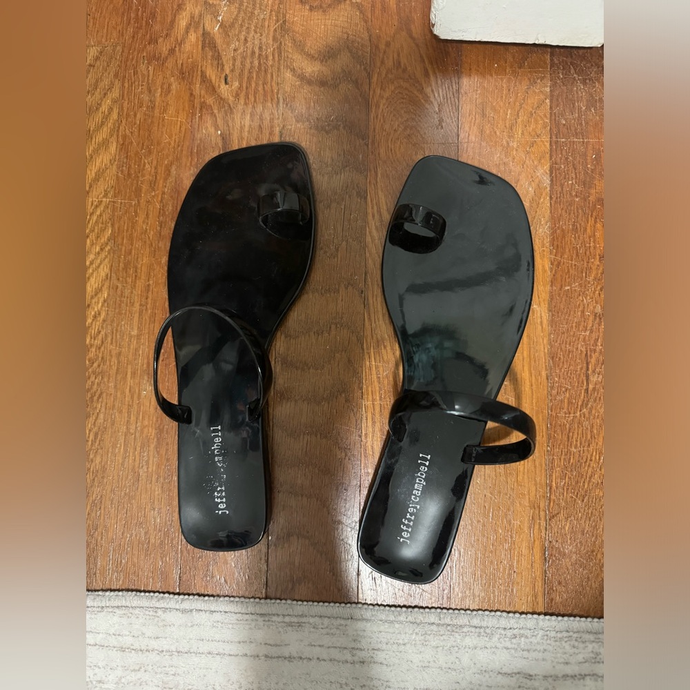 black Jeffrey Campbell sandal